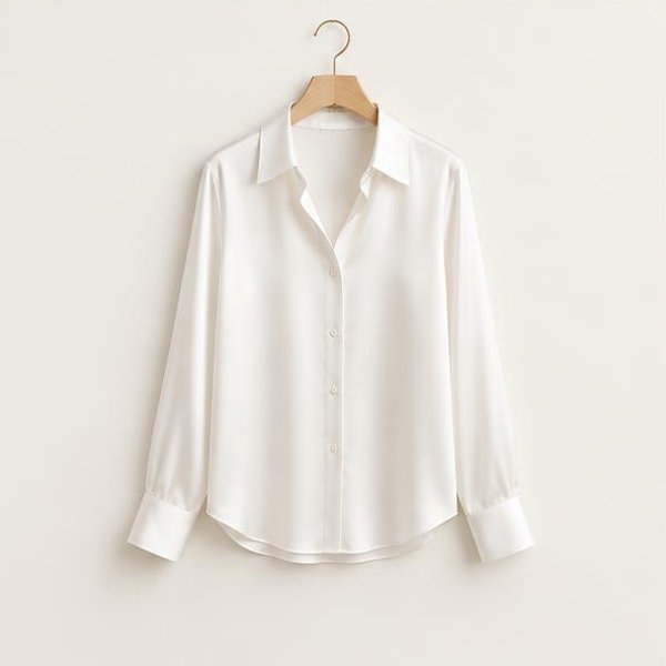 Camisa de Seda Off-White